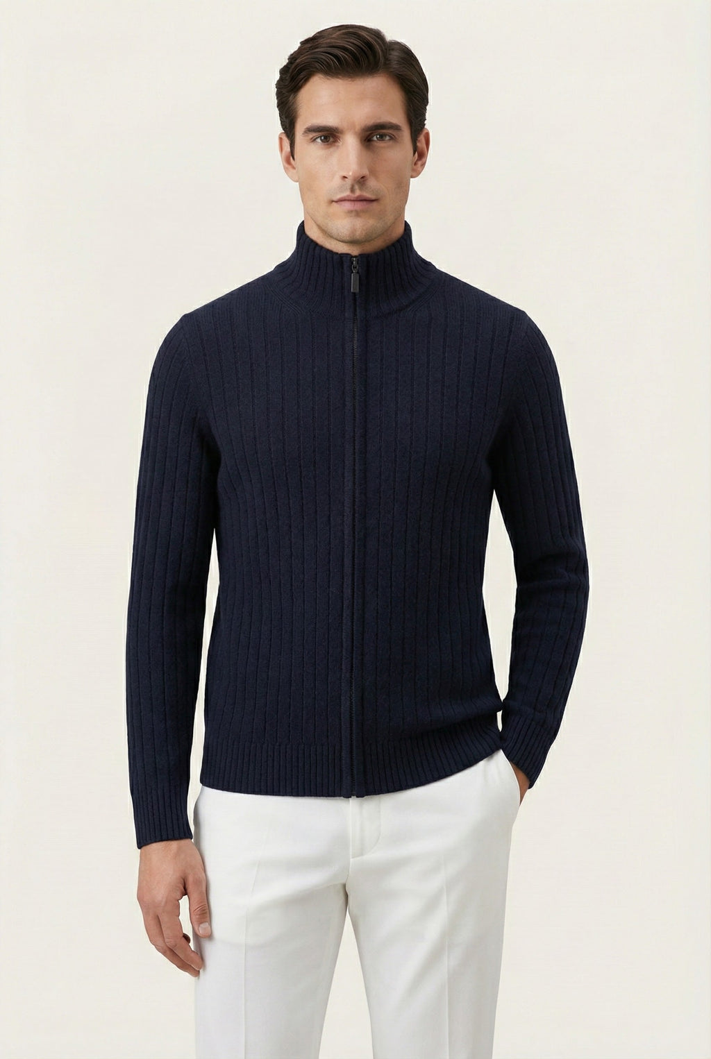 LÉON NAVY VOYAGER RIB VEST