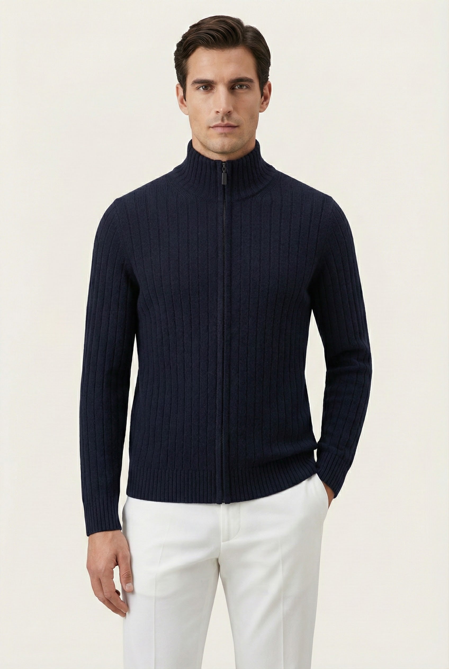 LÉON NAVY VOYAGER RIB VEST