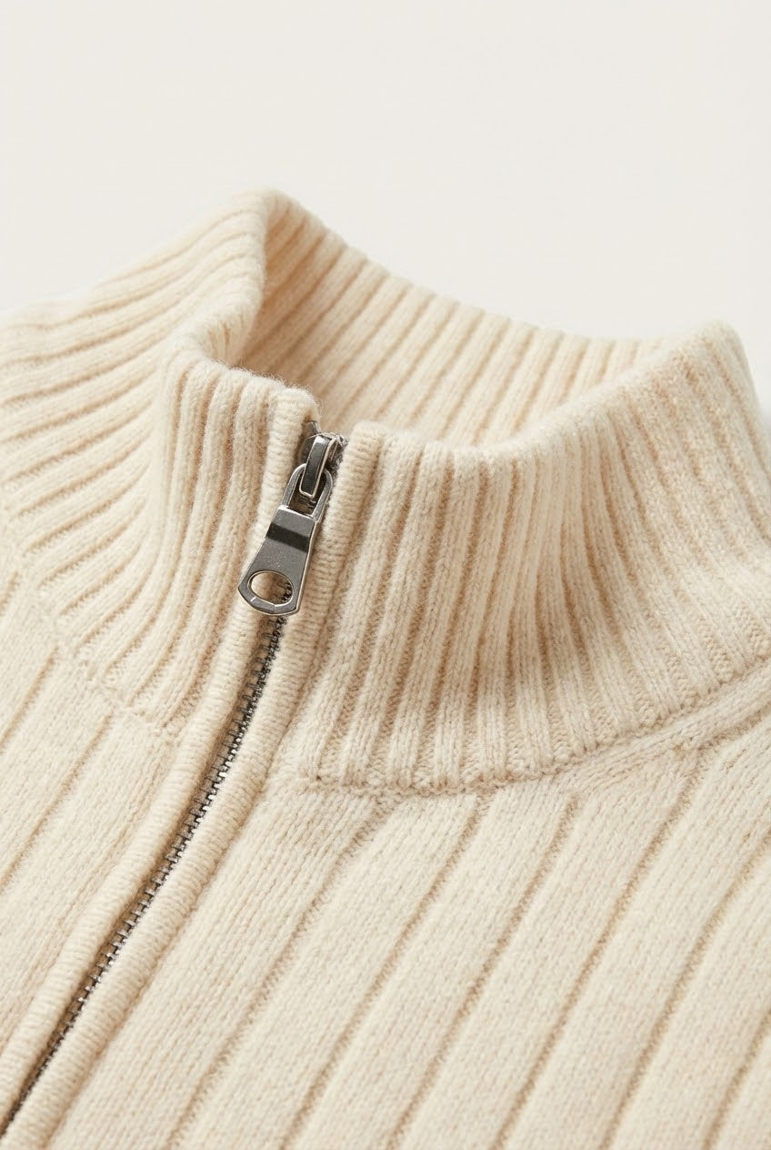 LÉON IVORY VOYAGER RIB VEST