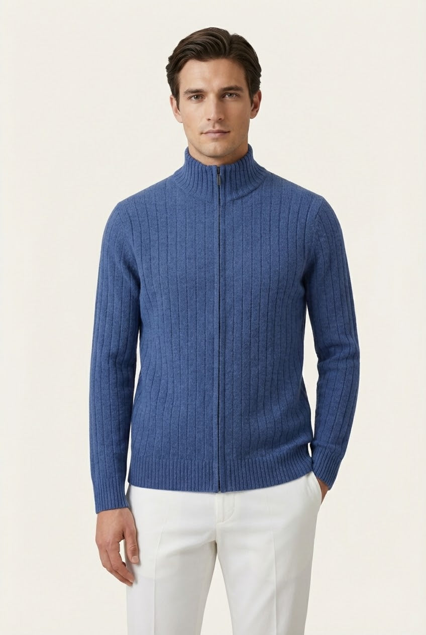 Léon Blue Voyager Rib Vest