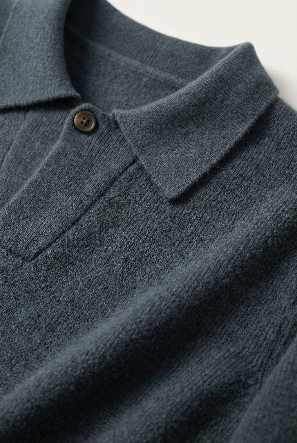 Ario Long Sleeve Polo Grey