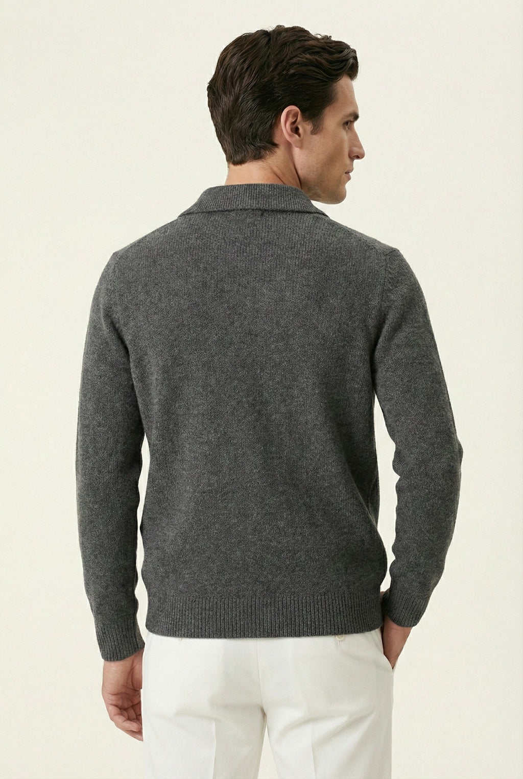 SANTIO GREY CITY KNIT VEST