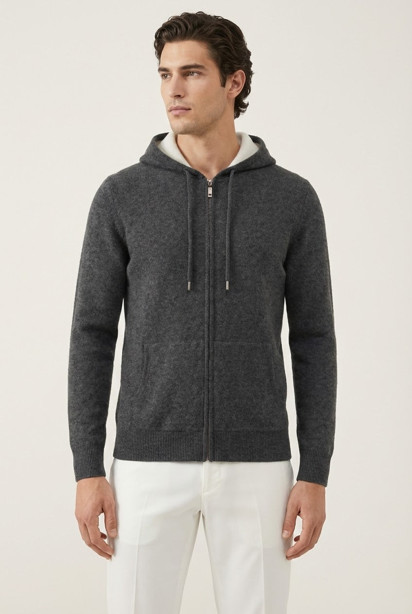 Santo Zipper Vest Grey