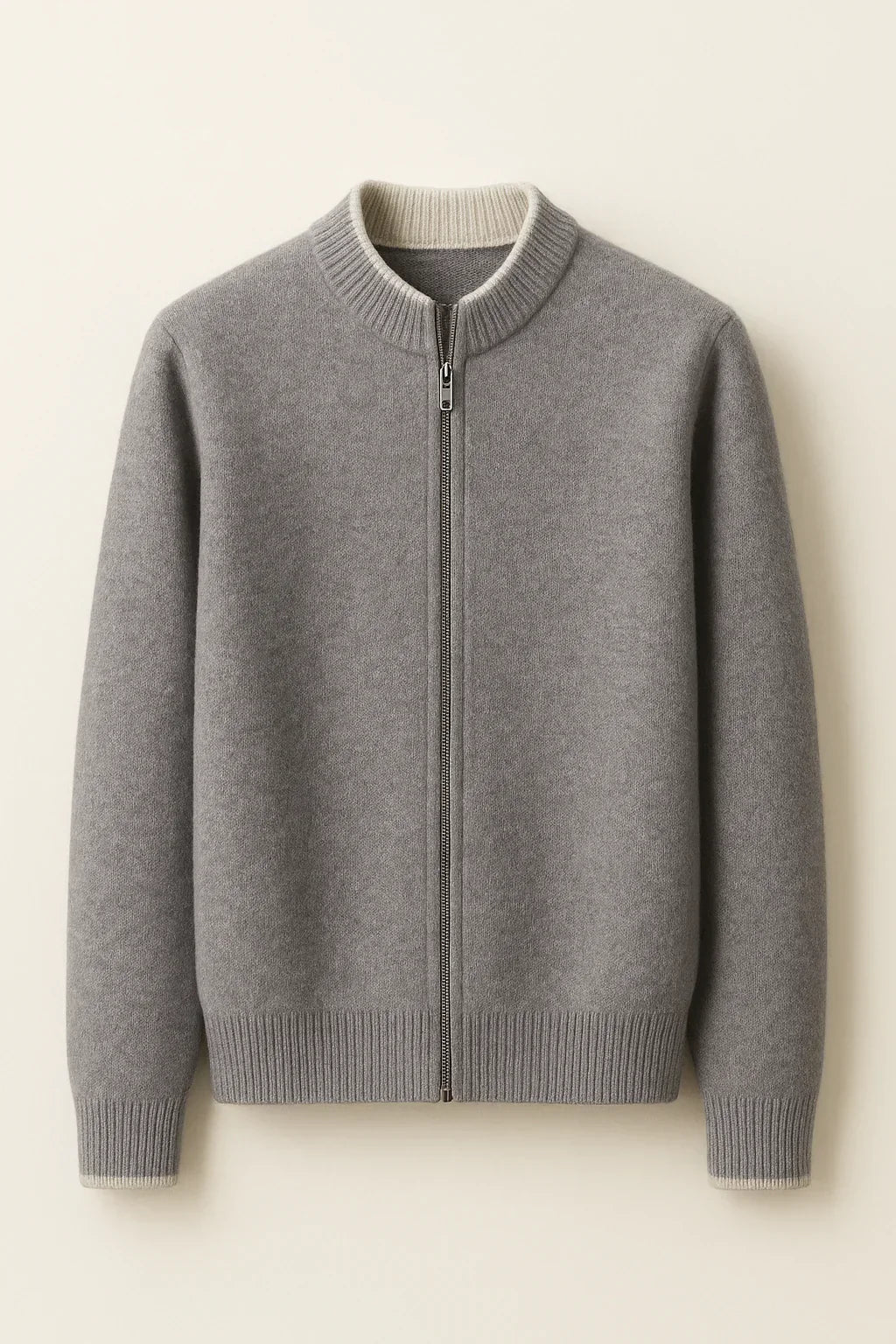 Classic Half Zip Beige