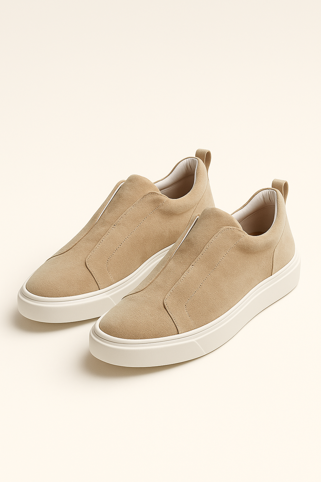 espyrali Suede Slip-On Beige