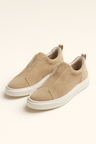 LEOMAR™ | Seemisnahast slip-on jalatsid, beež