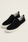 espyrali Suede Slip-On Black