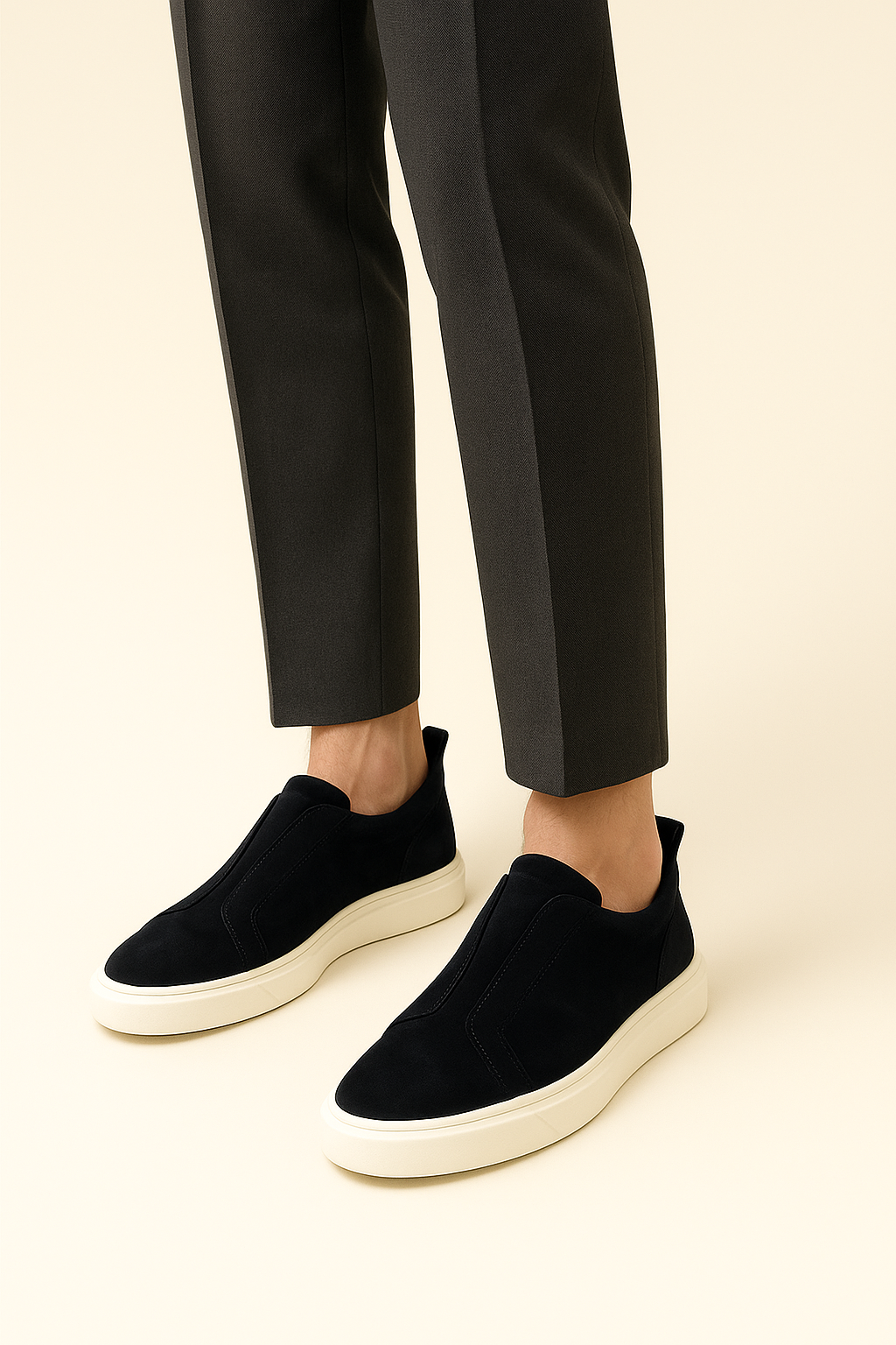 espyrali Suede Slip-On Navy