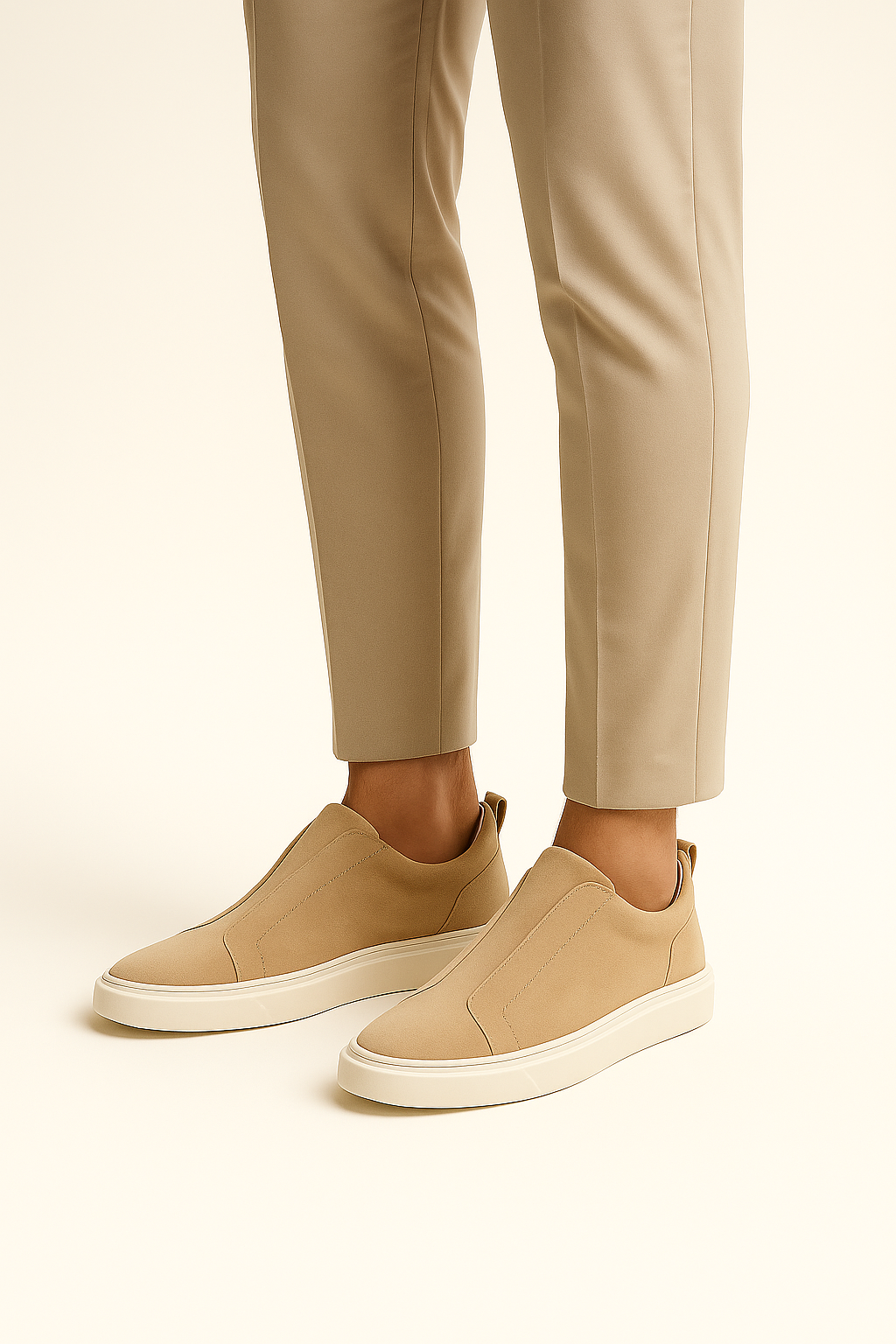 espyrali Suede Slip-On Beige