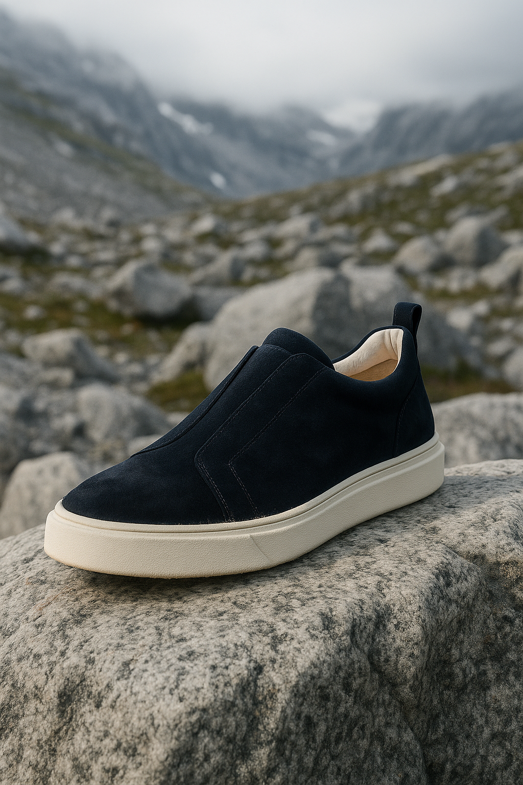 espyrali Suede Slip-On Navy