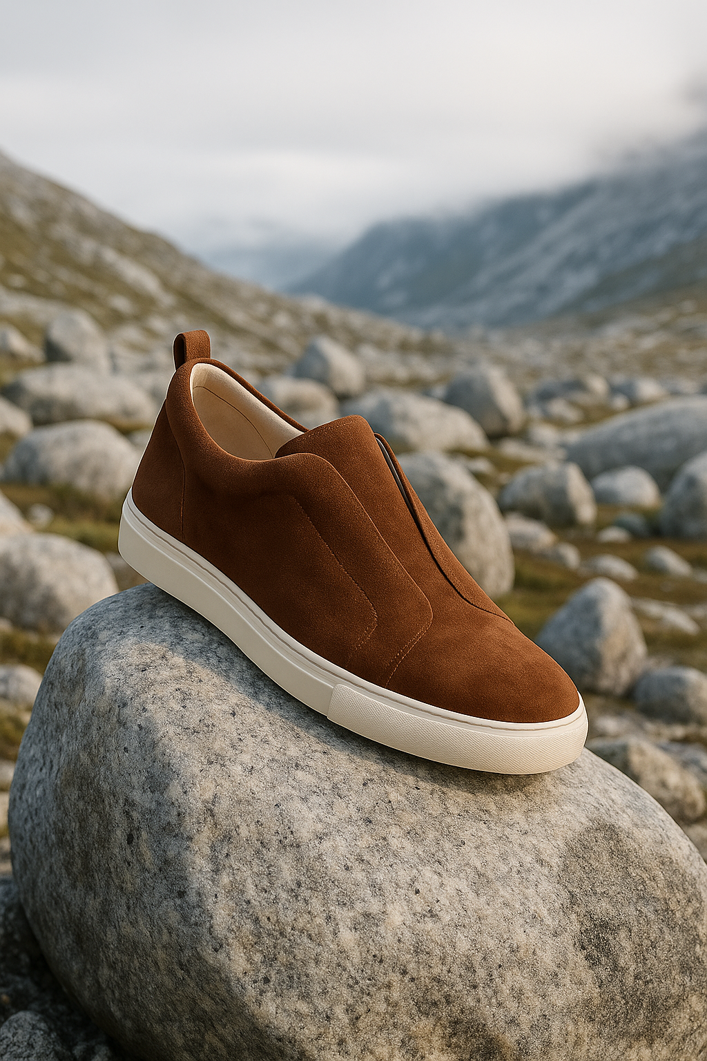 espyrali Suede Slip-On Brown