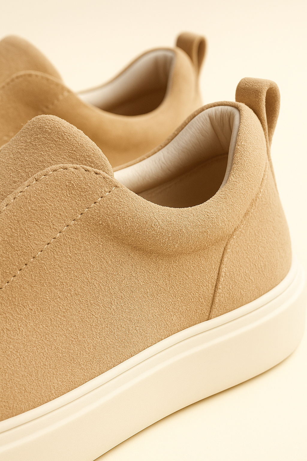 espyrali Suede Slip-On Beige