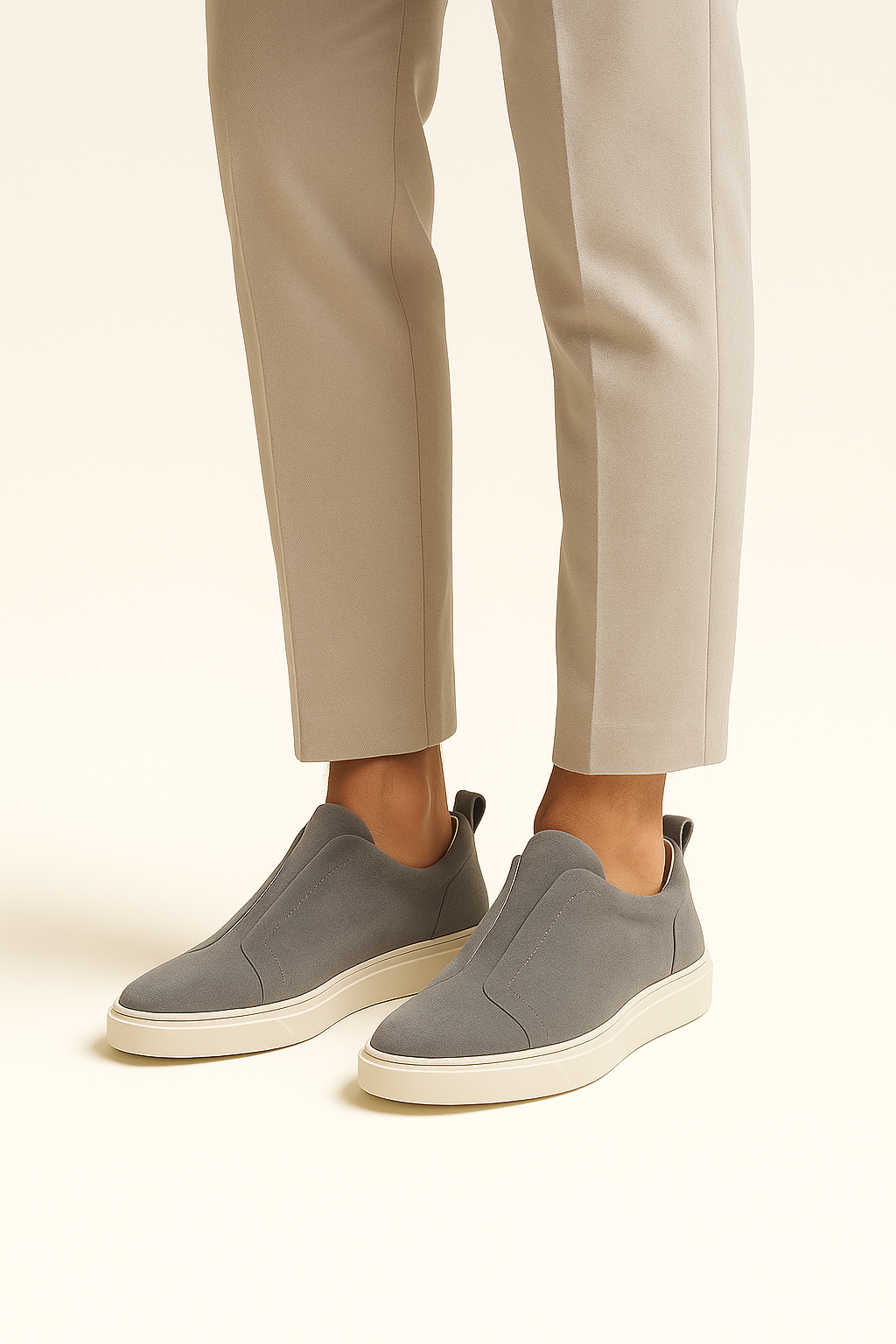 espyrali Suede Slip-On Grey