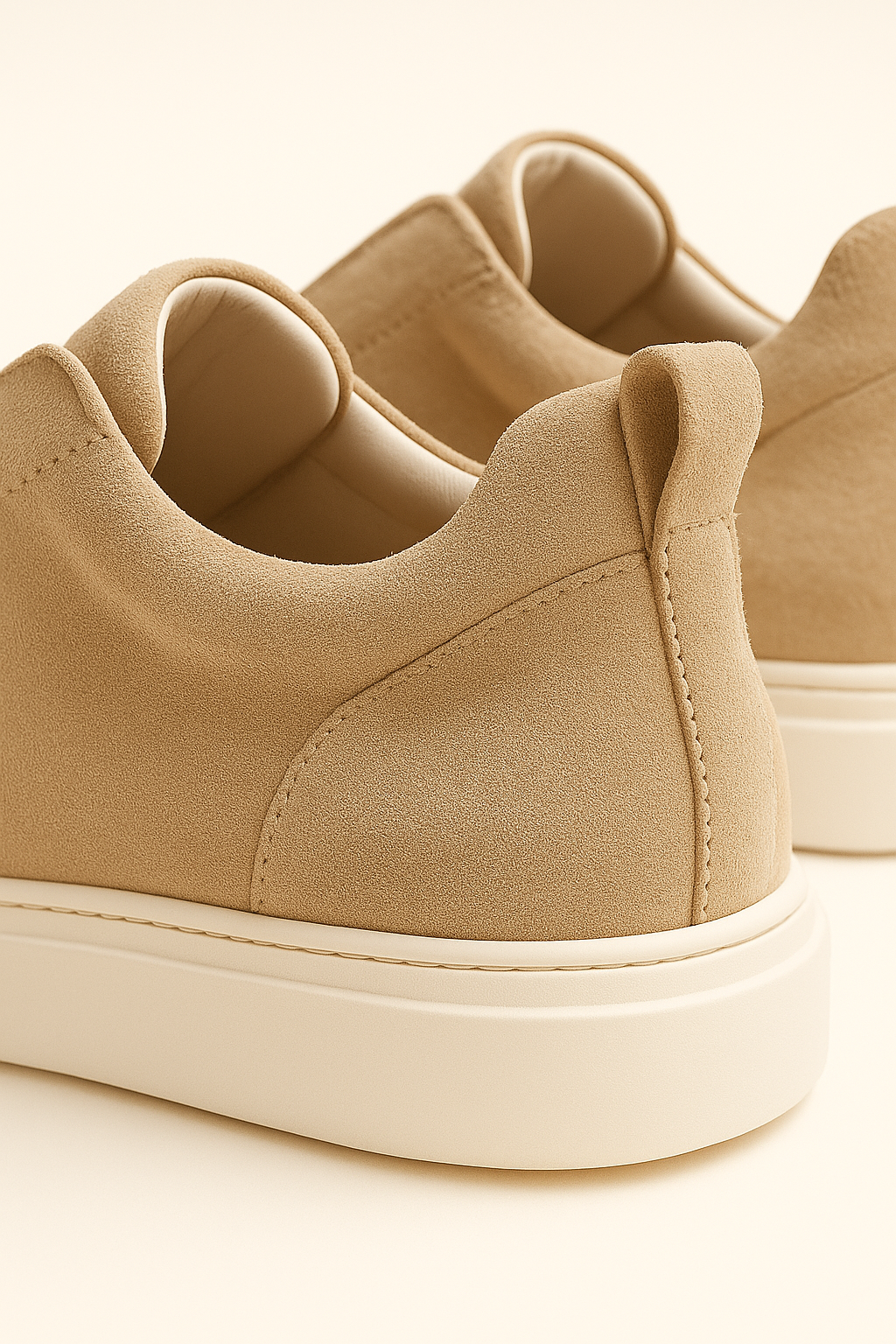 espyrali Suede Slip-On Beige
