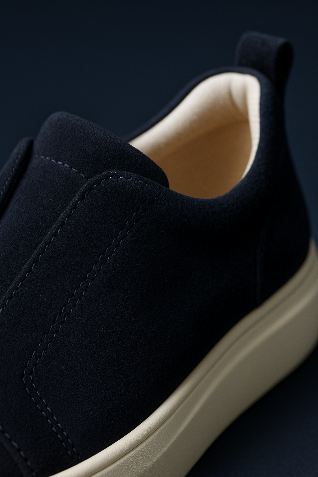 espyrali Suede Slip-On Navy