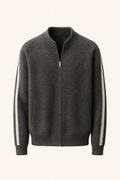 espyral Cashmere Zip Knit Dark Grey