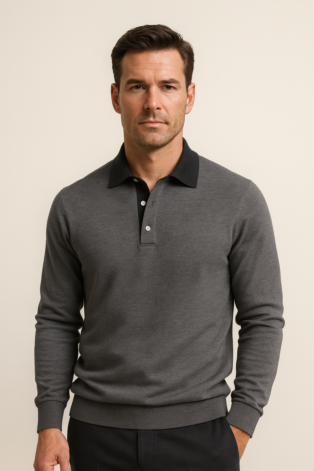 Polo Knit Grey