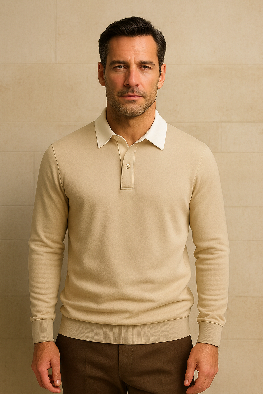 Polo Knit Beige