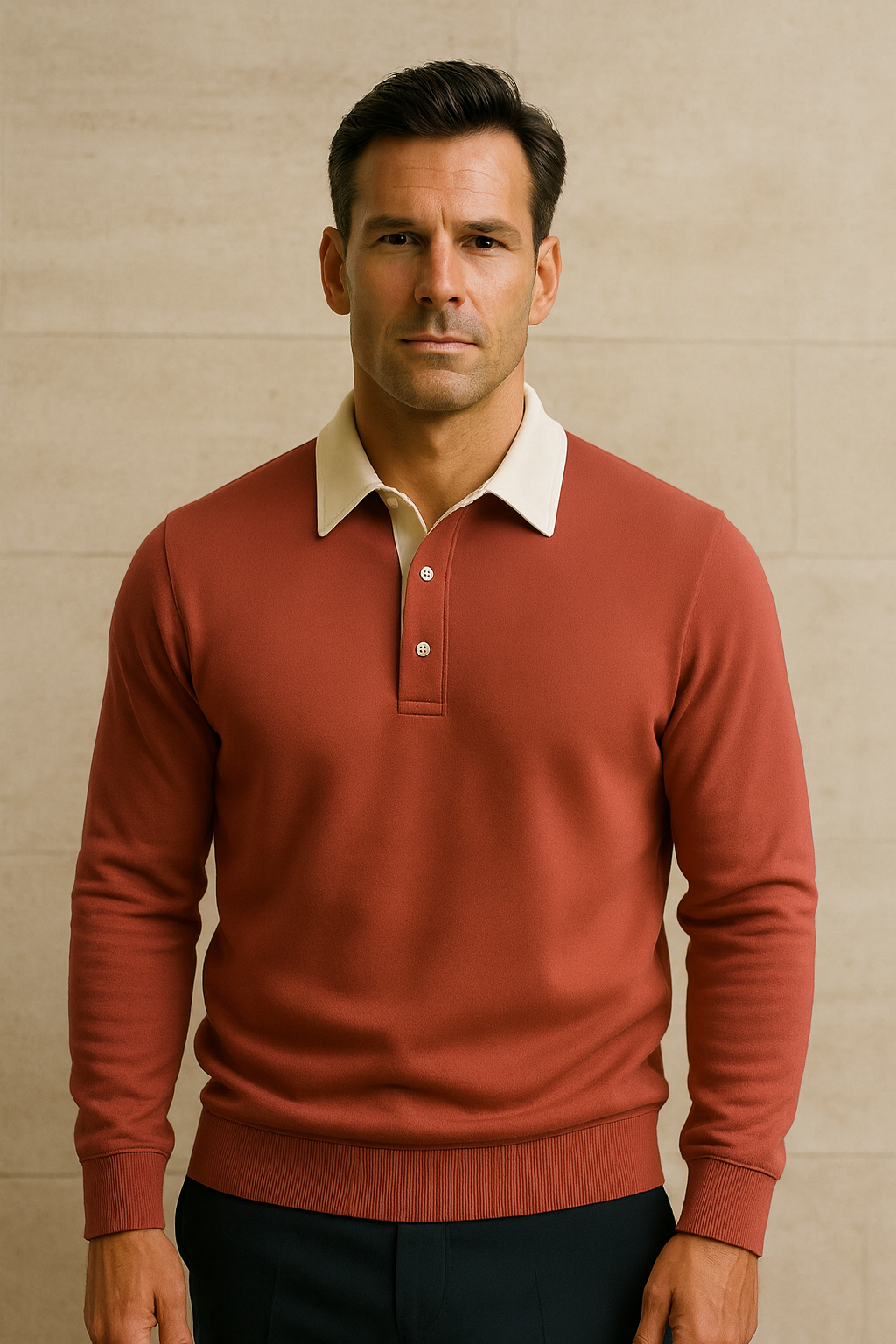 Polo Knit Red
