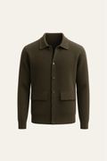 Vicenza Cashmere Cardigan Olive Green