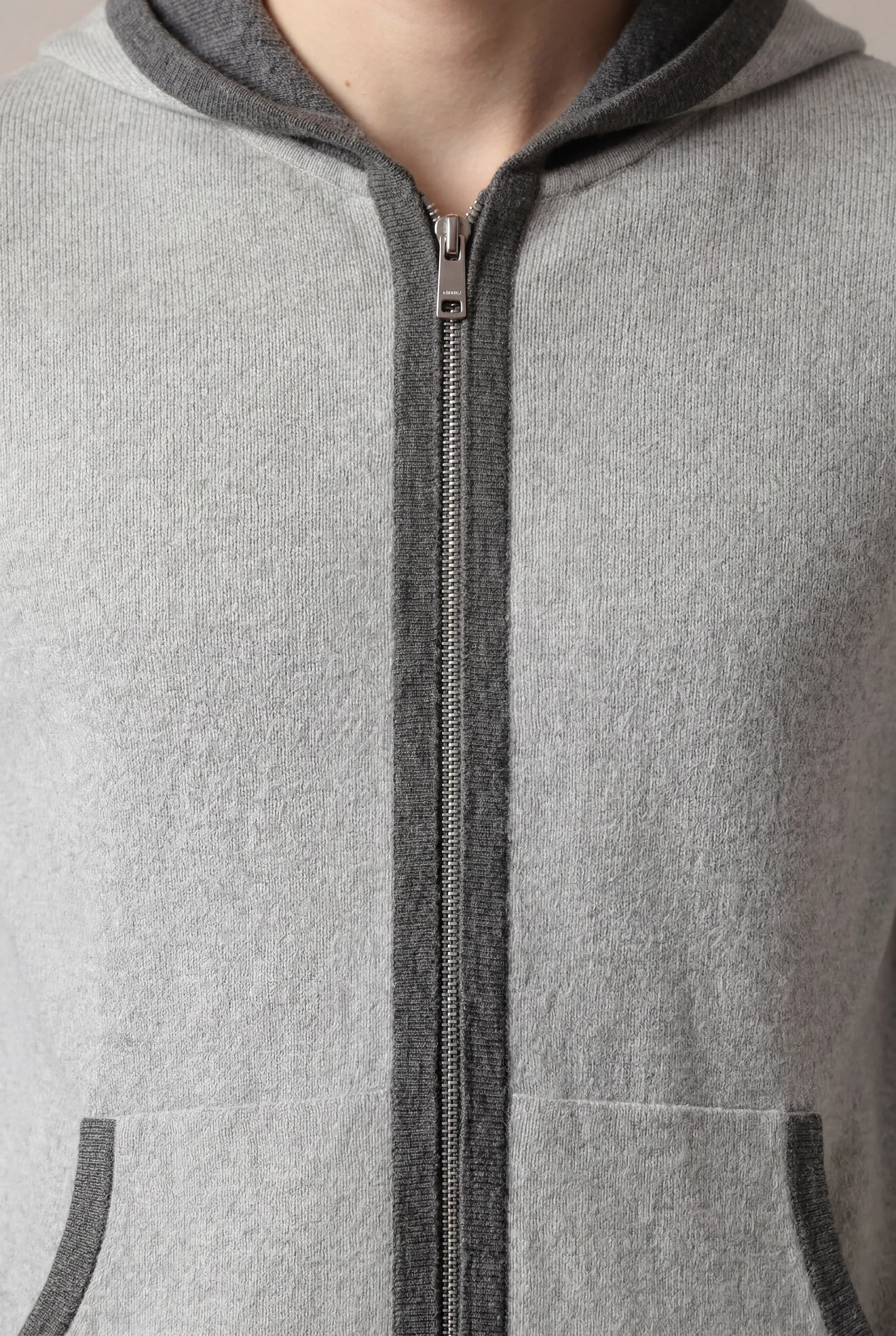 SANTONI CLASSIC HOODIE GREY