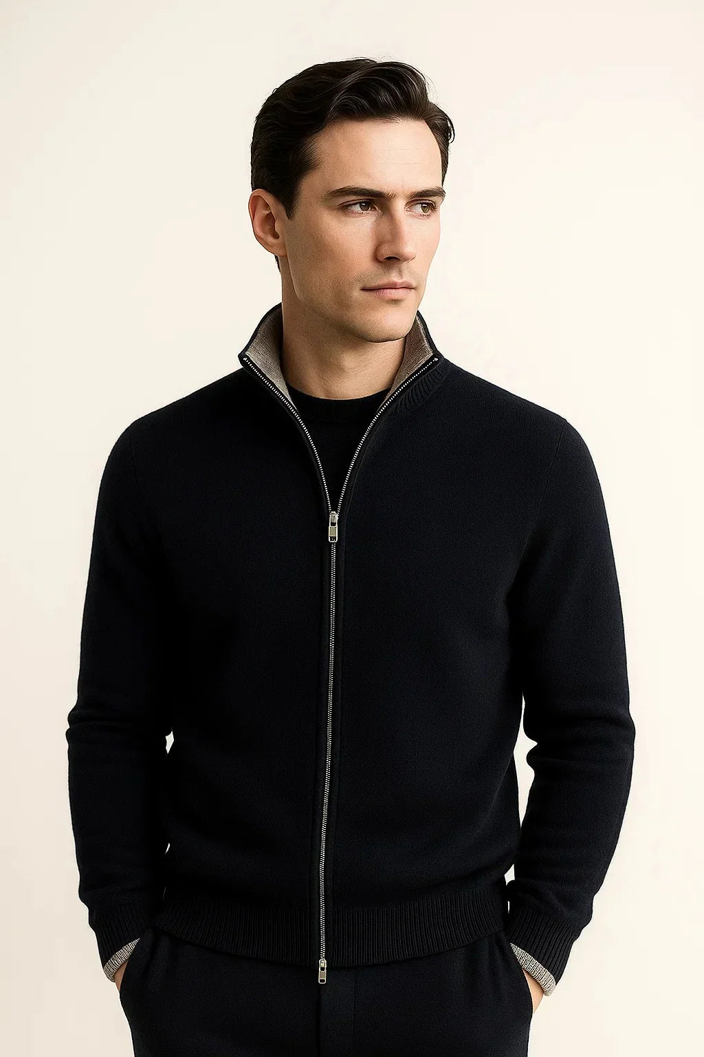 Classic Half Zip Black