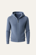 Siro Light Blue Cable Knit Hoodie