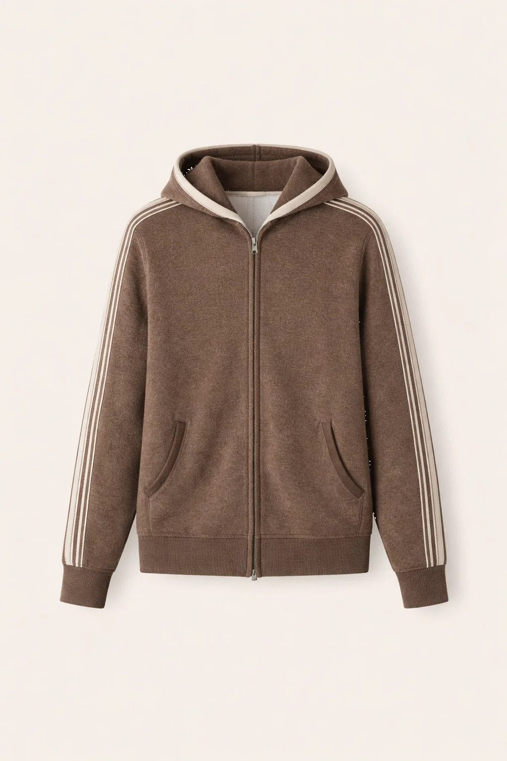 alio zip up brown