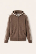alio zipper vest brown