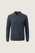 ario long sleeve polo grey