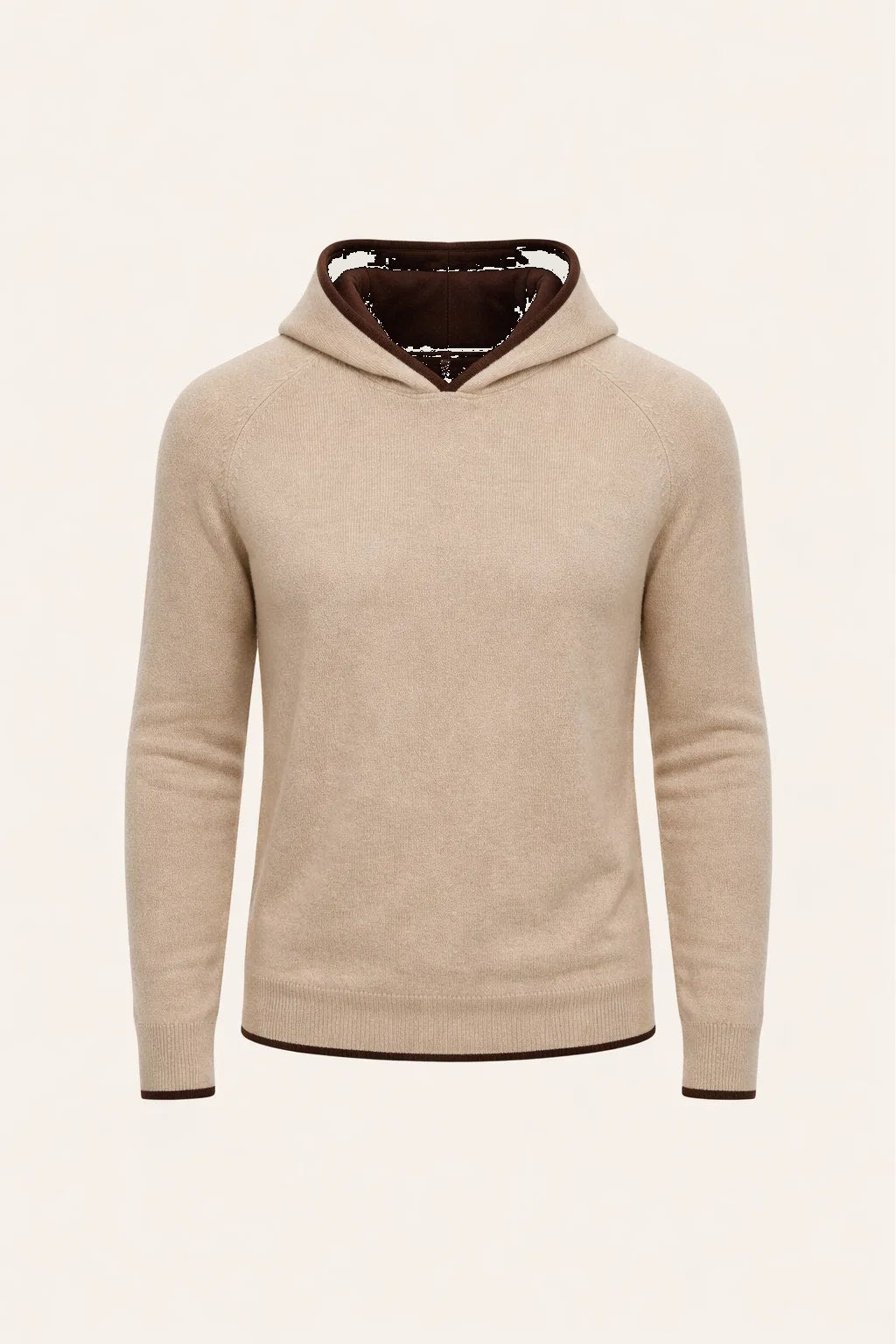 beige irco como hoodie