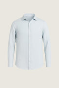 capri linen shirt light blue