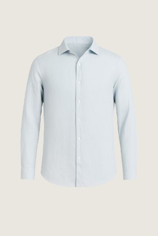 capri linen shirt light blue