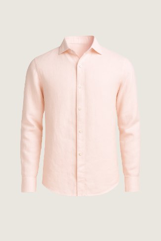capri linen shirt salmon