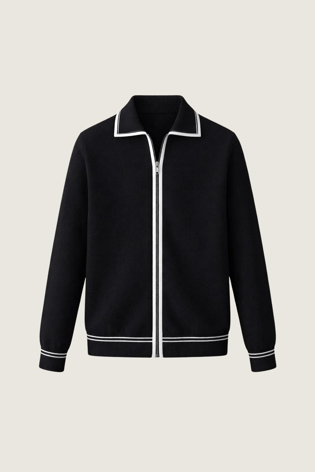 carveli classic city zip up black