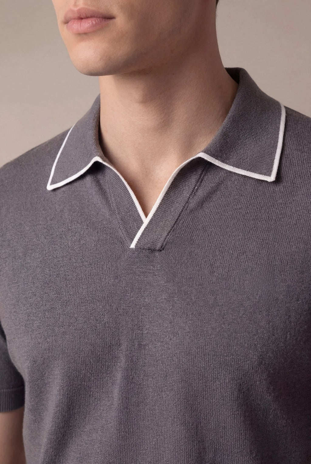 dark-grey-buttonless-polo 3