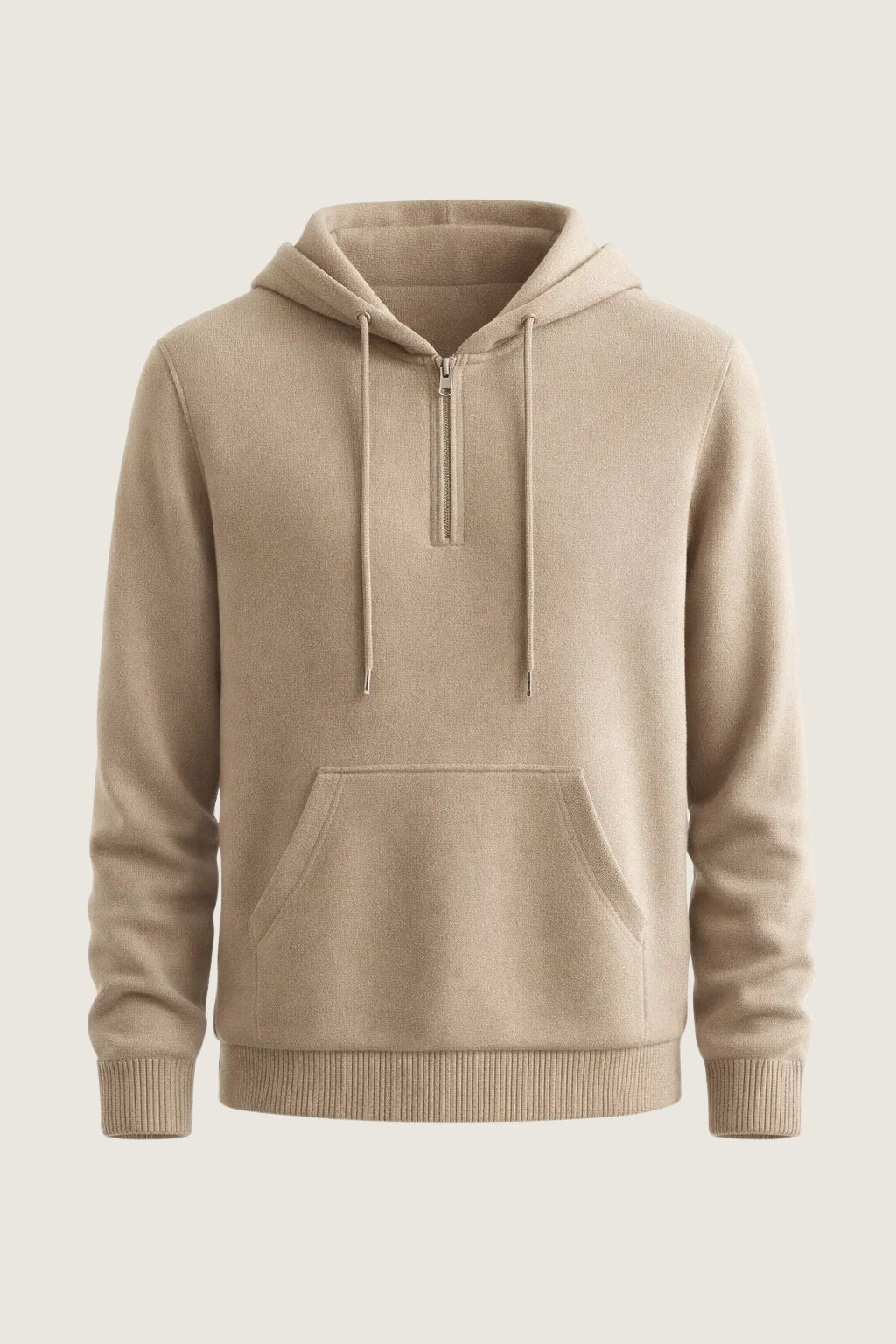 elio city zip hoodie beige