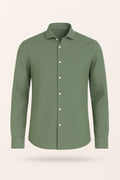 firenze cotton shirt olive green