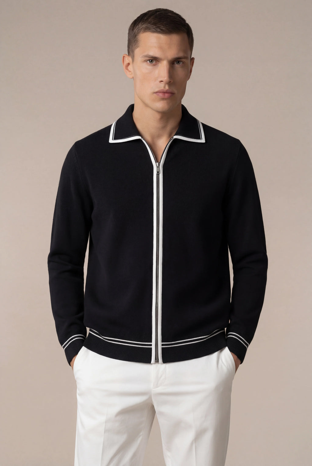 Carveli Classic City Zip Up Black