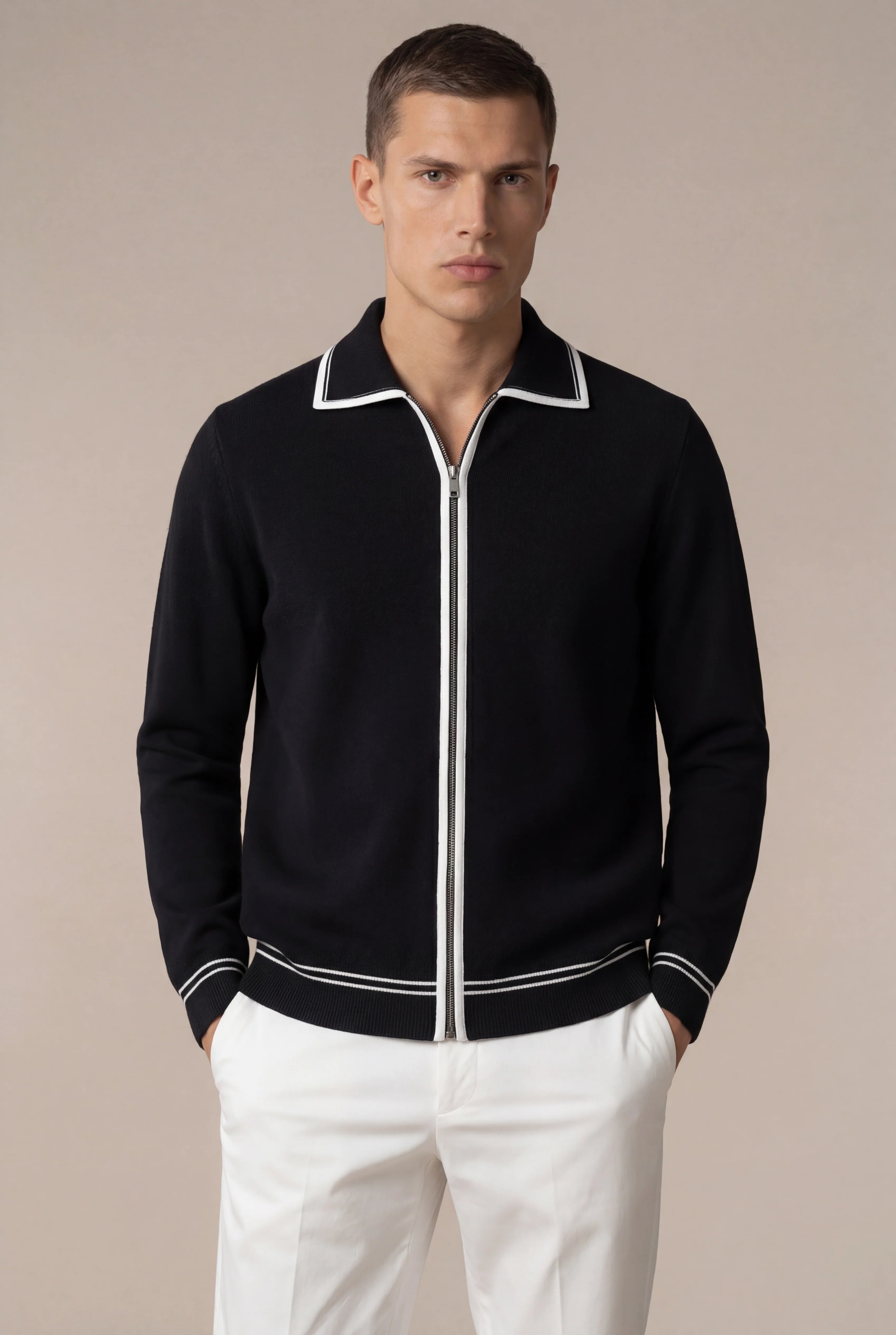 Carveli Classic City Zip Up Black