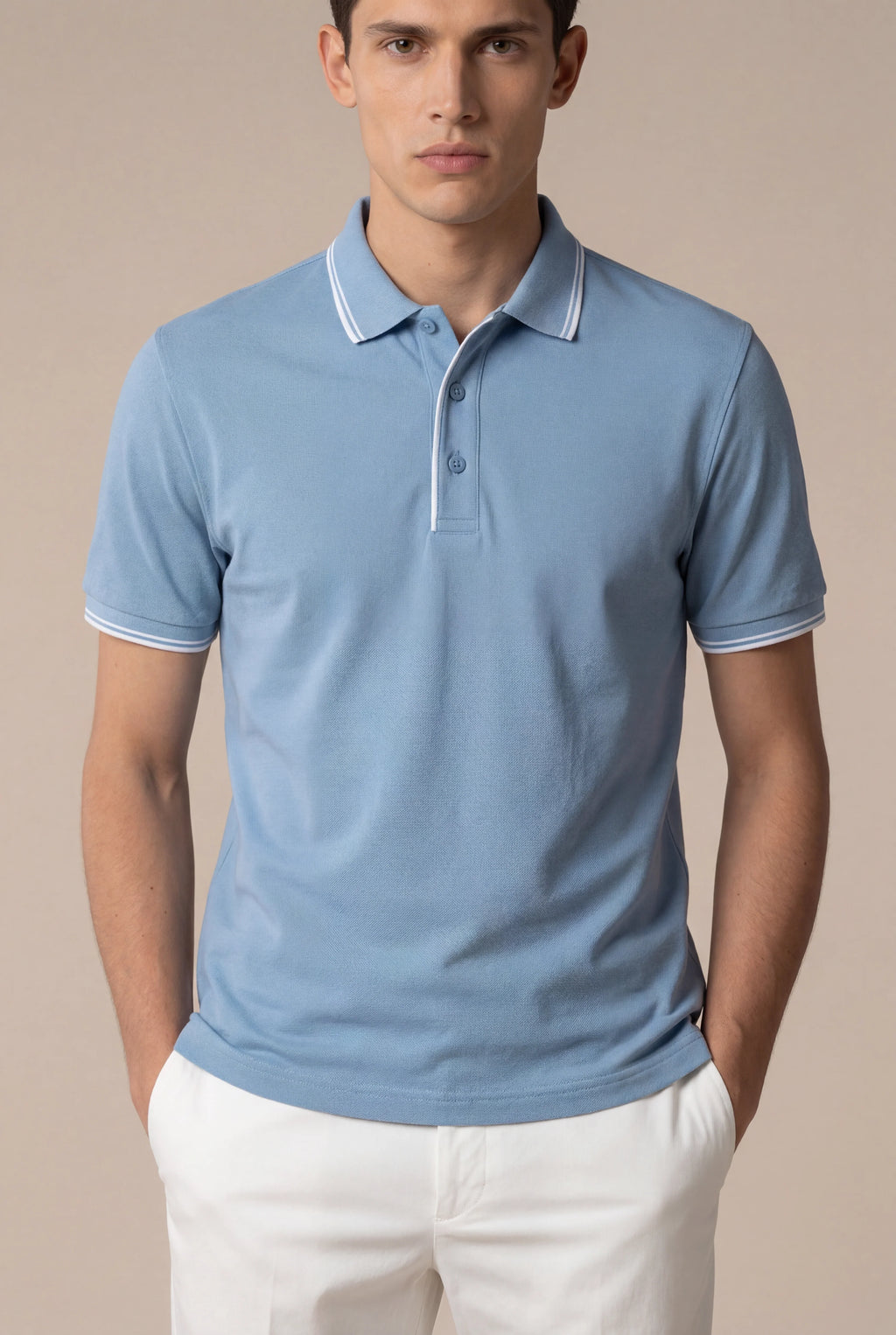 Statement Polo Light Blue