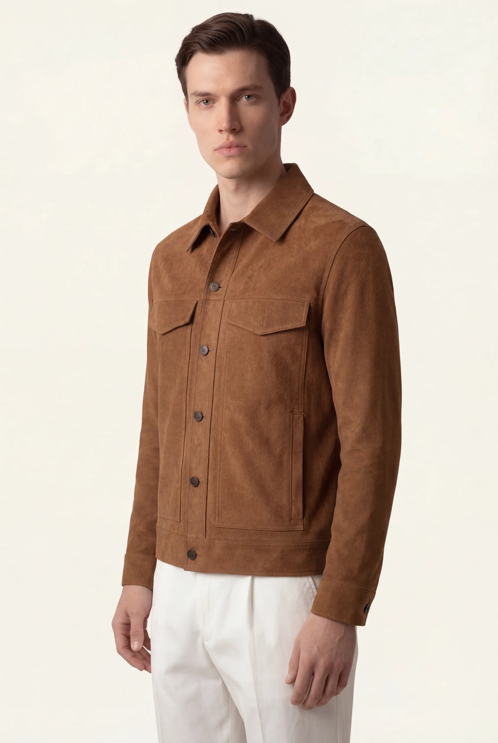 Brown Light Suede Jacket