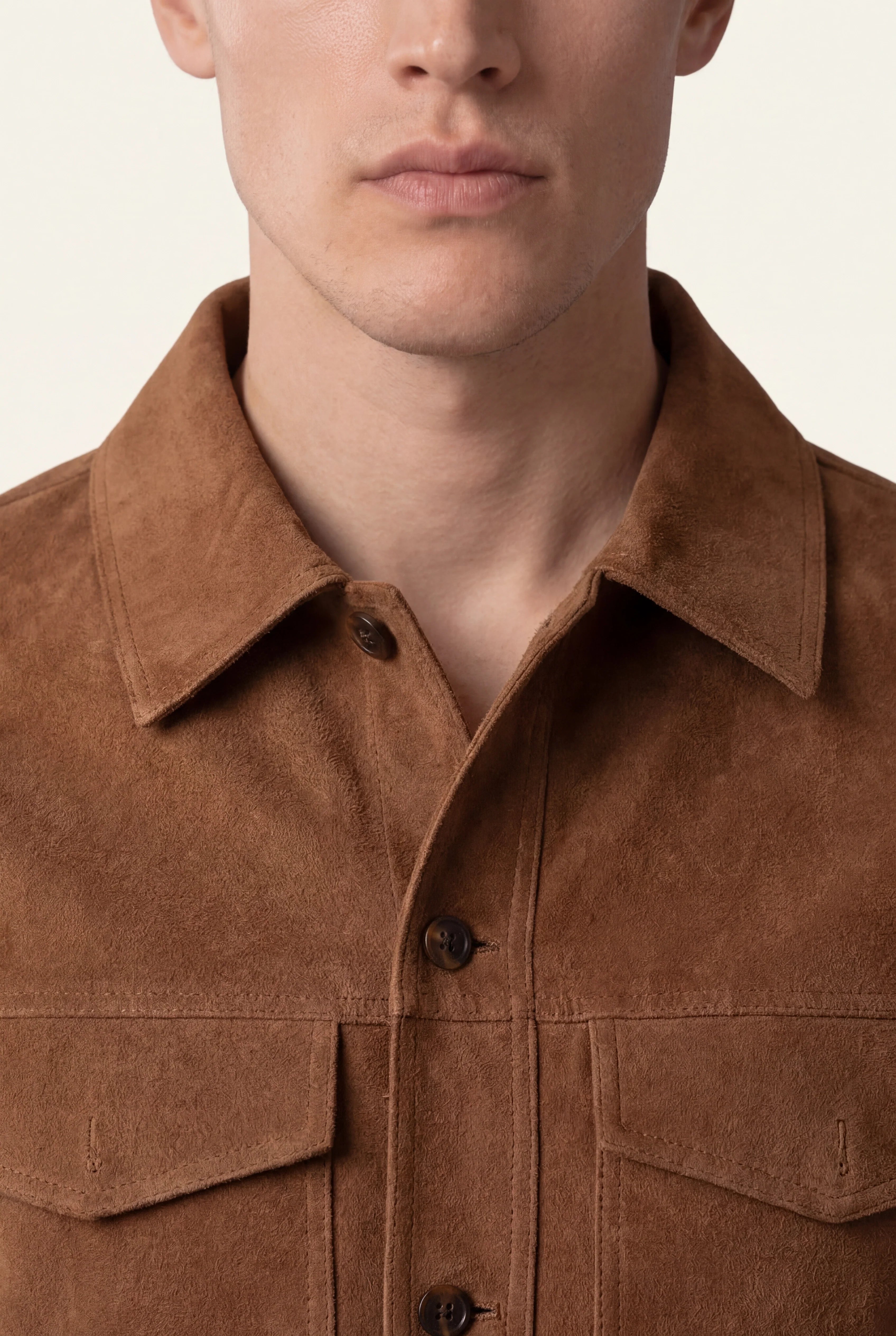 Brown Light Suede Jacket