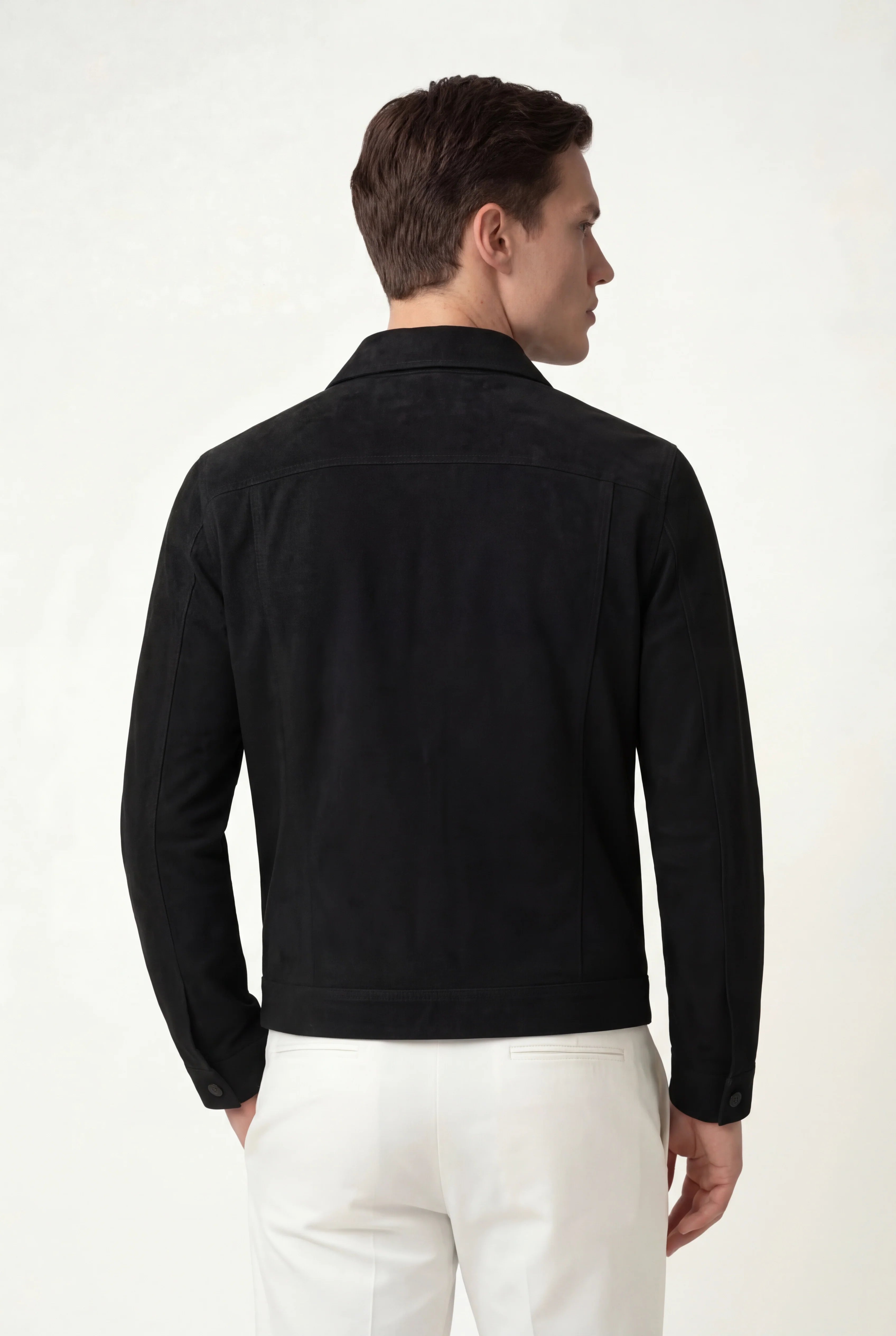 Light Black Suede Jacket