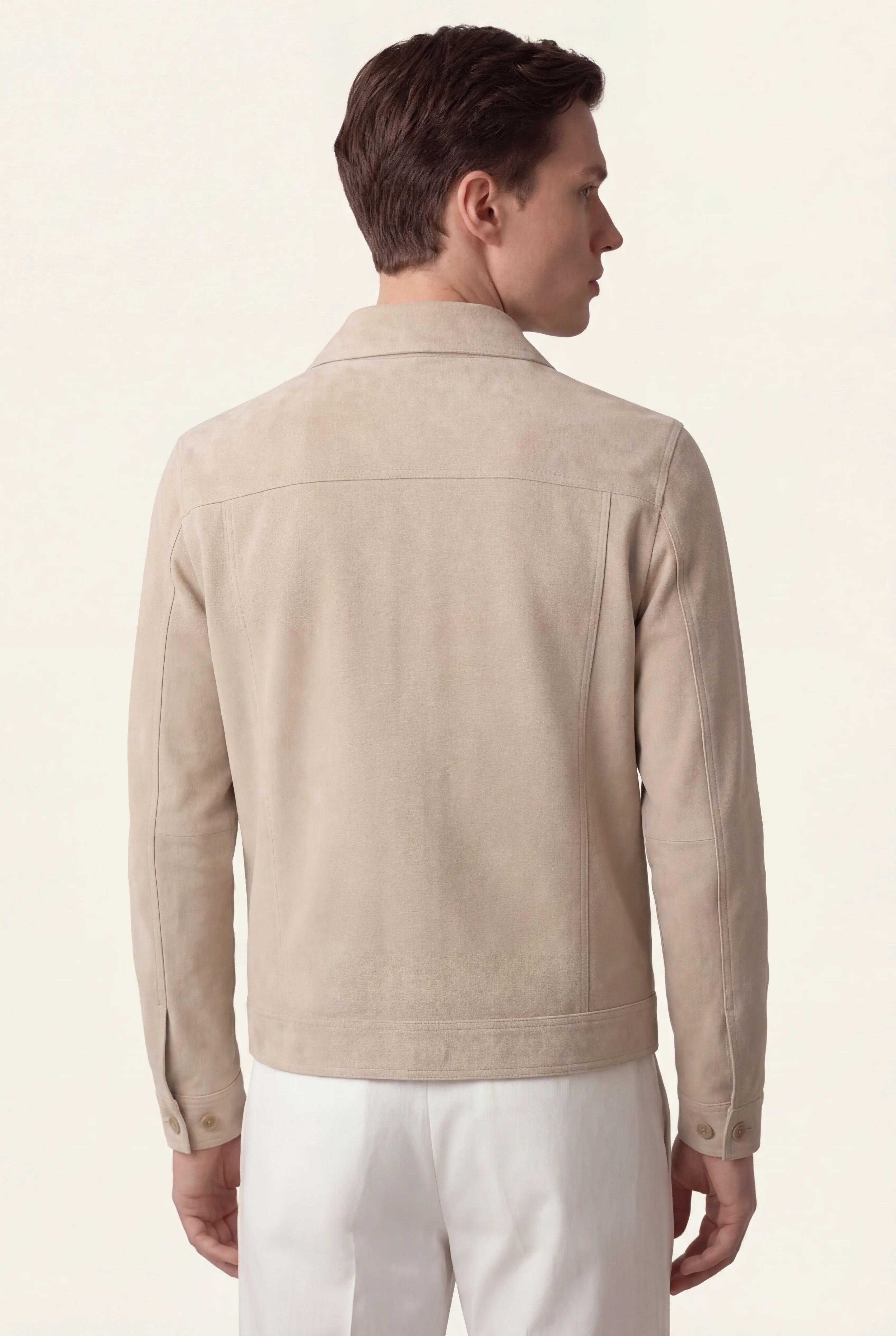 Beige Light Suede Jacket