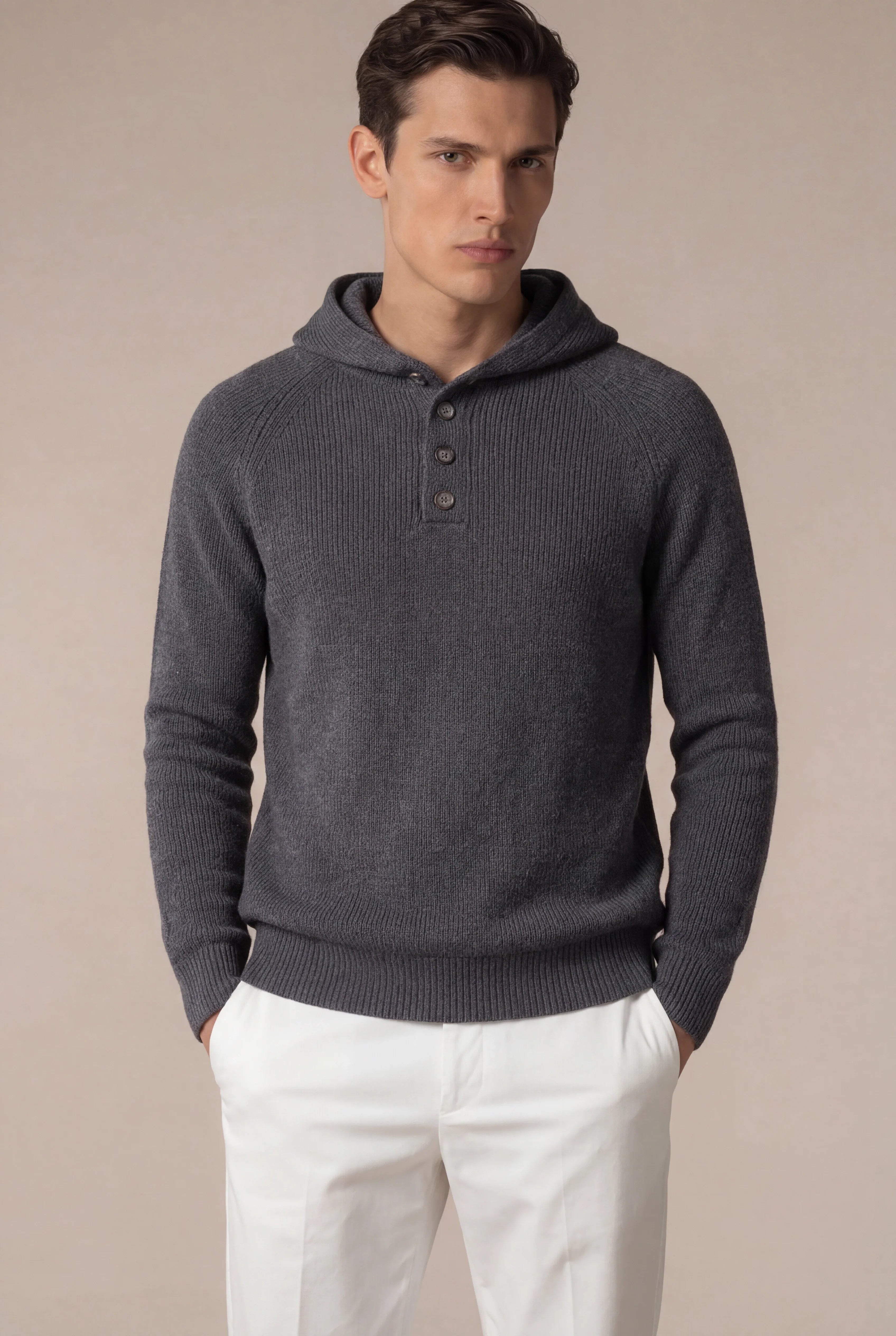 Nobi Cable Knit Sweater Grey