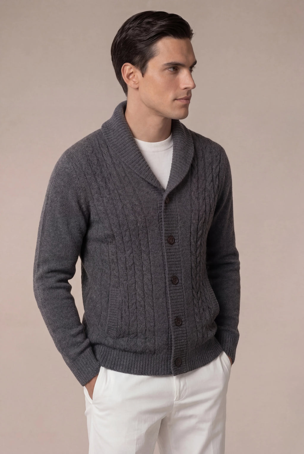 Ombre Grey Voyager Cardigan