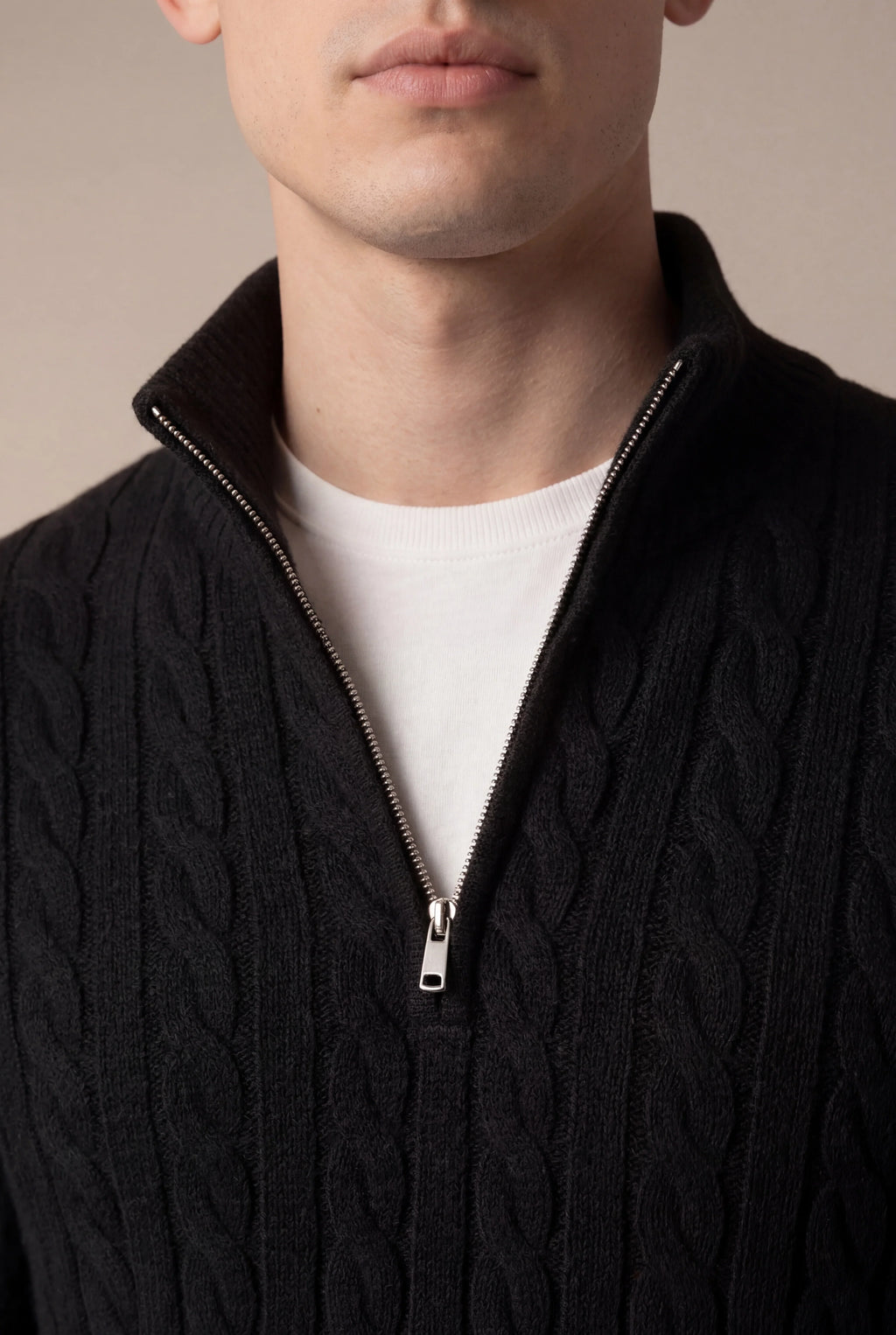 Sero Cable Knit Black