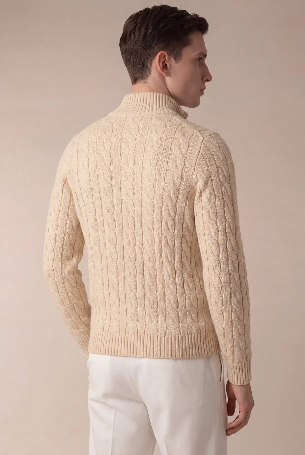 SERO CABLE KNIT BEIGE