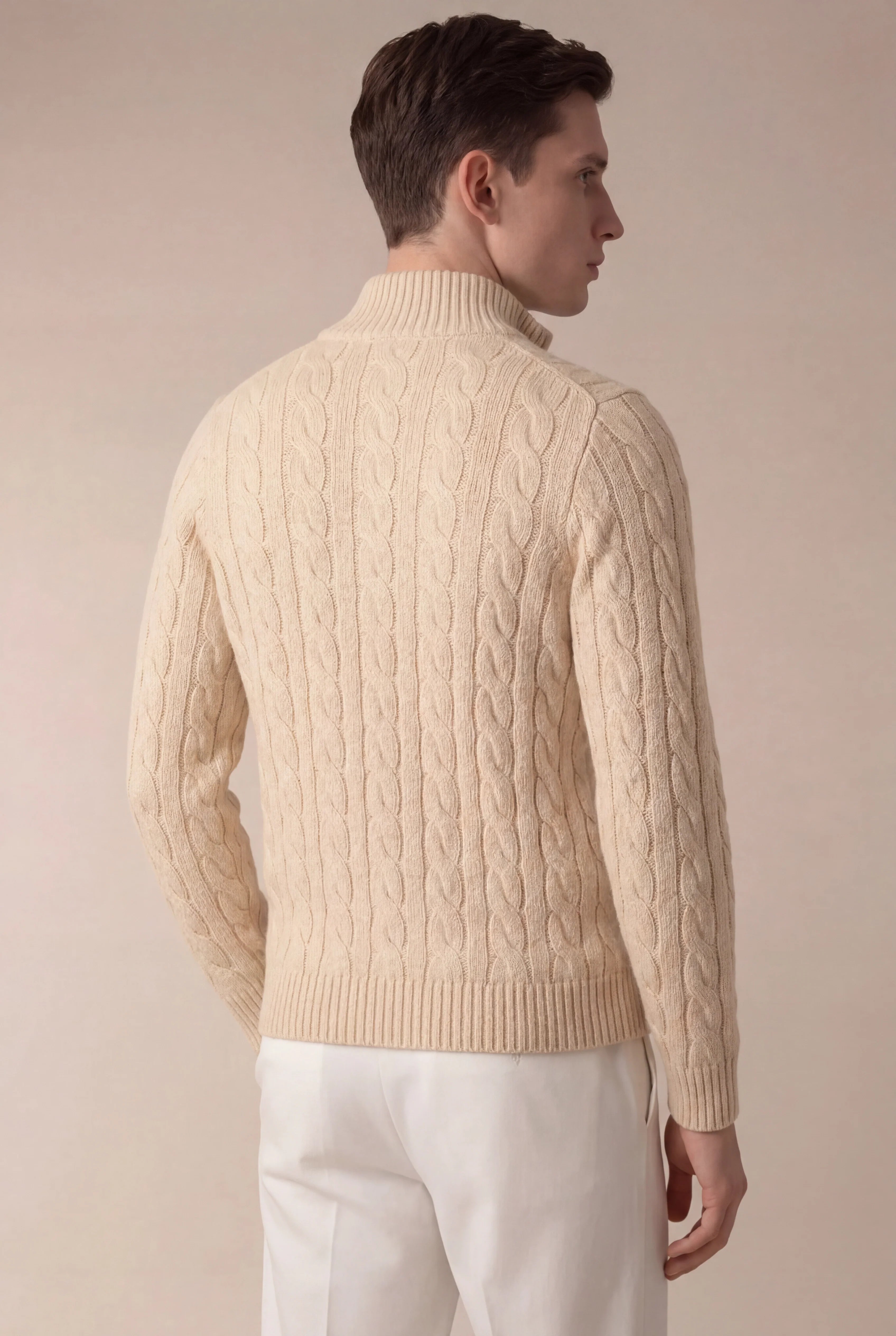 SERO CABLE KNIT BEIGE